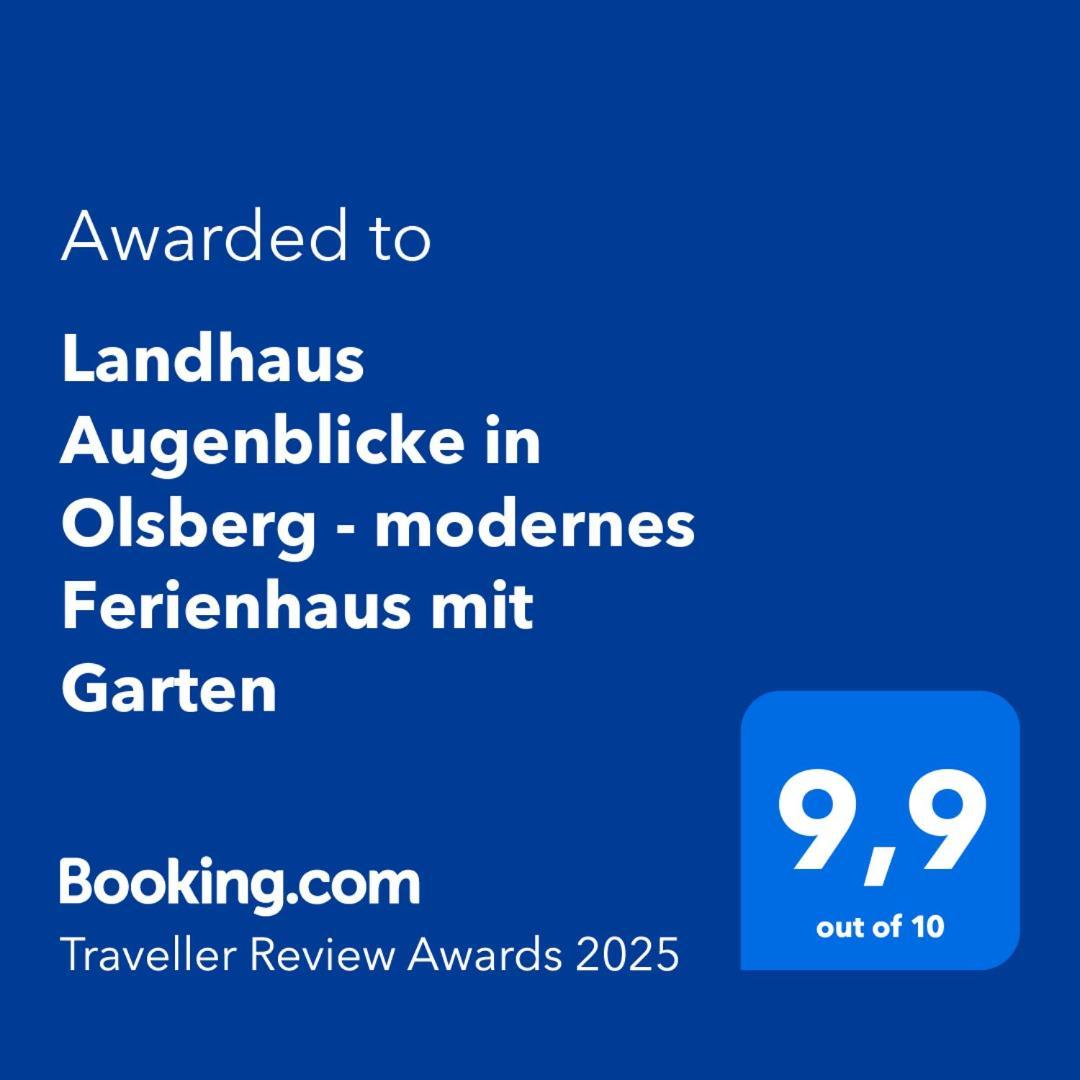 Landhaus Augenblicke In Olsberg - Modernes Ferienhaus Mit Garten Εξωτερικό φωτογραφία